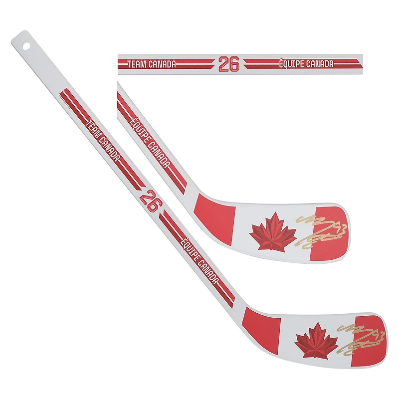 Mitch Marner Team Canada Autographed 2026 Winter Olympics Mini Wood Stick