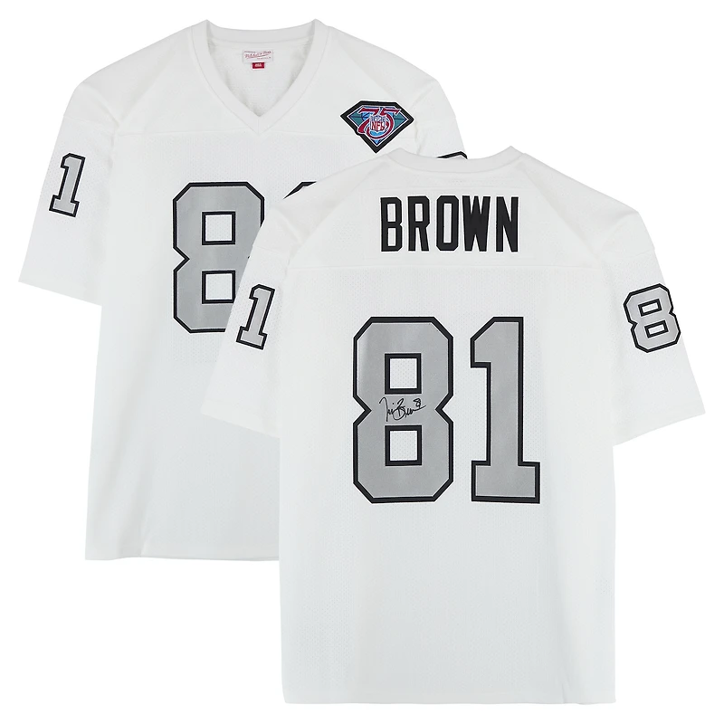 Tim Brown Los Angeles Raiders Autographed White Mitchell & Ness 1994 Authentic Jersey