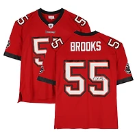 Derrick Brooks Tampa Bay Buccaneers Autographed Red Mitchell and Ness 2002 Replica Jersey