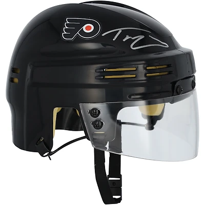 Trevor Zegras Philadelphia Flyers Autographed Black Mini Helmet