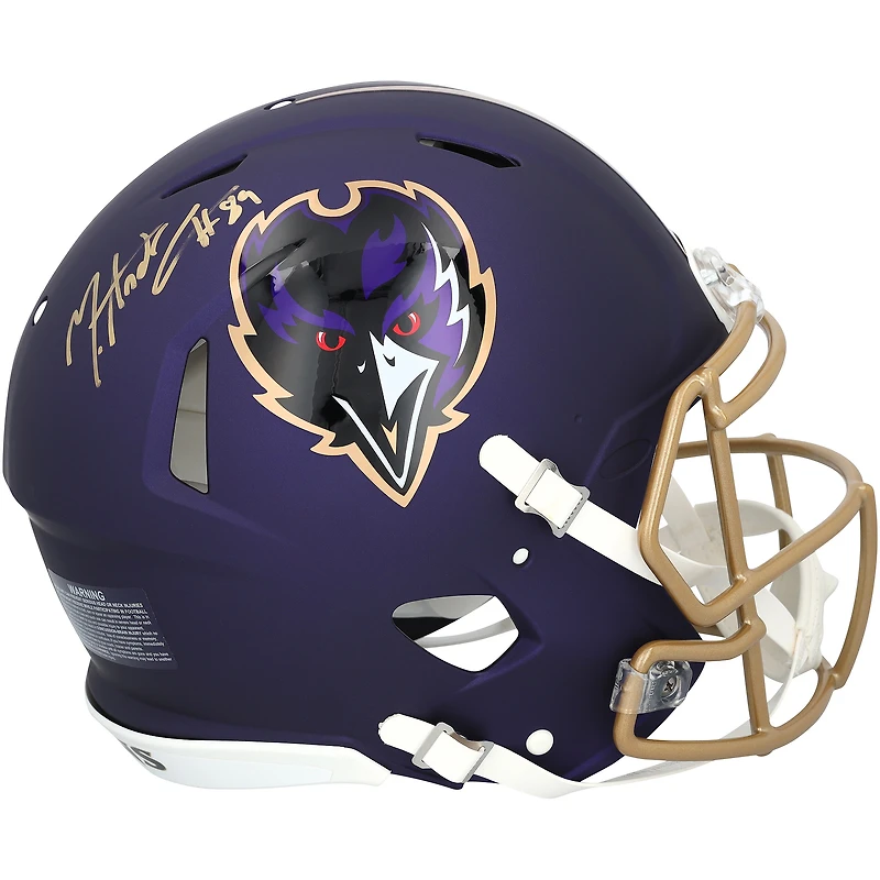 Mark Andrews Baltimore Ravens Autographed Riddell 2024 Alternate Speed Authentic Helmet
