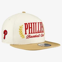Men's New Era Cream Philadelphia Phillies Club 9FIFTY A-Frame Snapback Hat