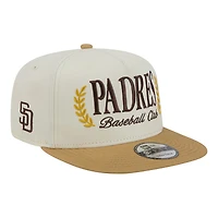 Men's New Era Cream San Diego Padres Club 9FIFTY A-Frame Snapback Hat