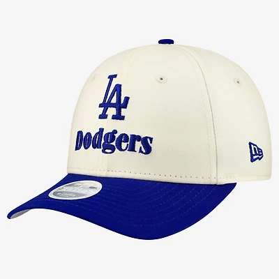 Women's New Era Cream/Royal Los Angeles Dodgers Primary 9FORTY M-Crown Adjustable Hat