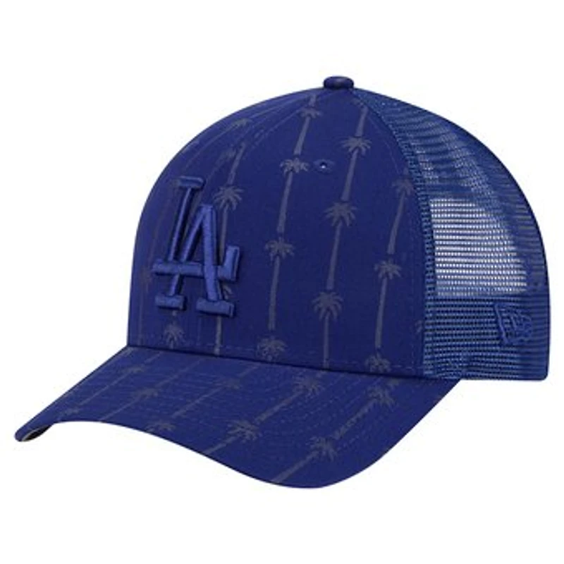 Men's New Era Dark Blue Los Angeles Dodgers Tonal Icon 9FORTY Adjustable Trucker Hat
