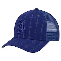 Men's New Era Dark Blue Los Angeles Dodgers Tonal Icon 9FORTY Adjustable Trucker Hat