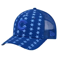 Men's New Era Blue Chicago Cubs Tonal Icon 9FORTY Adjustable Trucker Hat