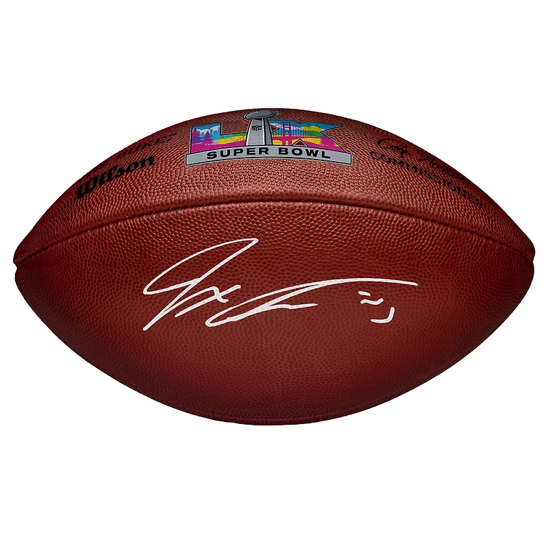 Jaxon Smith-Njigba Seattle Seahawks Autographed Super Bowl LX Wilson Duke Football