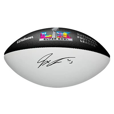 Jaxon Smith-Njigba Seattle Seahawks Autographed Super Bowl LX Wilson White Panel Football