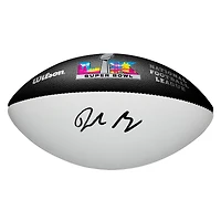 Drake Maye New England Patriots Autographed Super Bowl LX Wilson White Panel Football