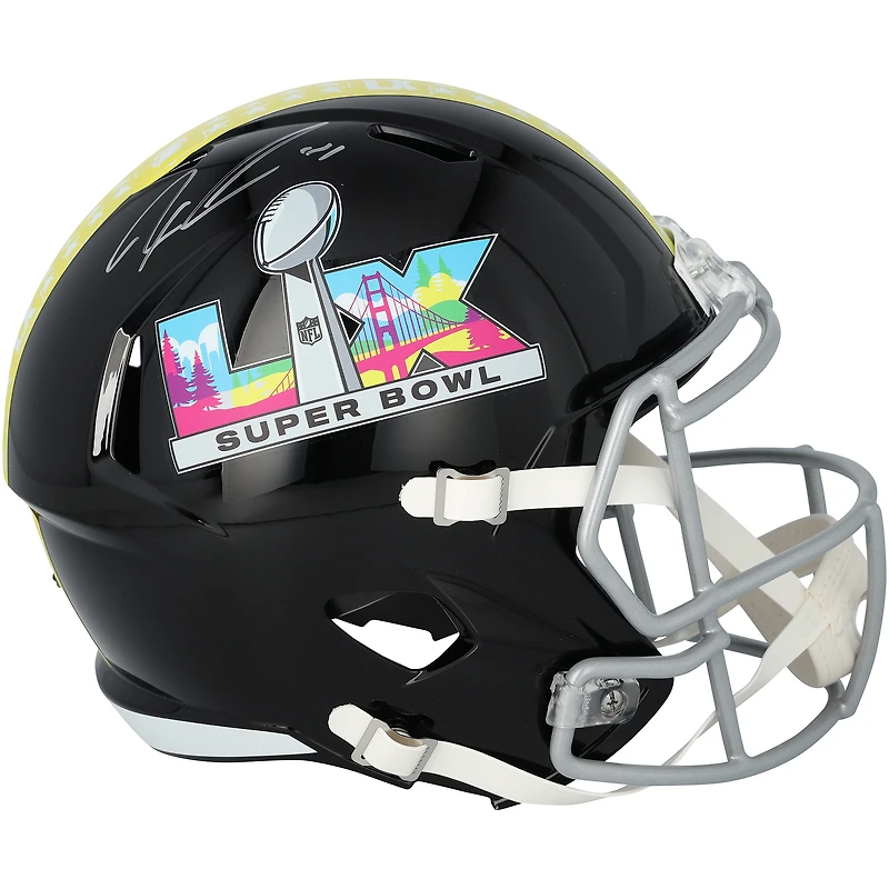 Jaxon Smith-Njigba Seattle Seahawks Autographed Super Bowl LX Riddell Speed Replica Helmet