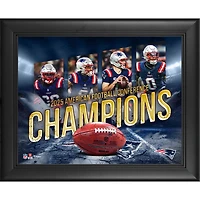 New England Patriots Framed 13" x 16" 2025 AFC Champions Collage