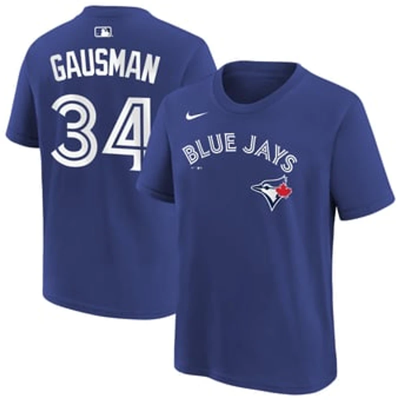 Youth Nike Kevin Gausman Royal Toronto Blue Jays Name & Number T-Shirt