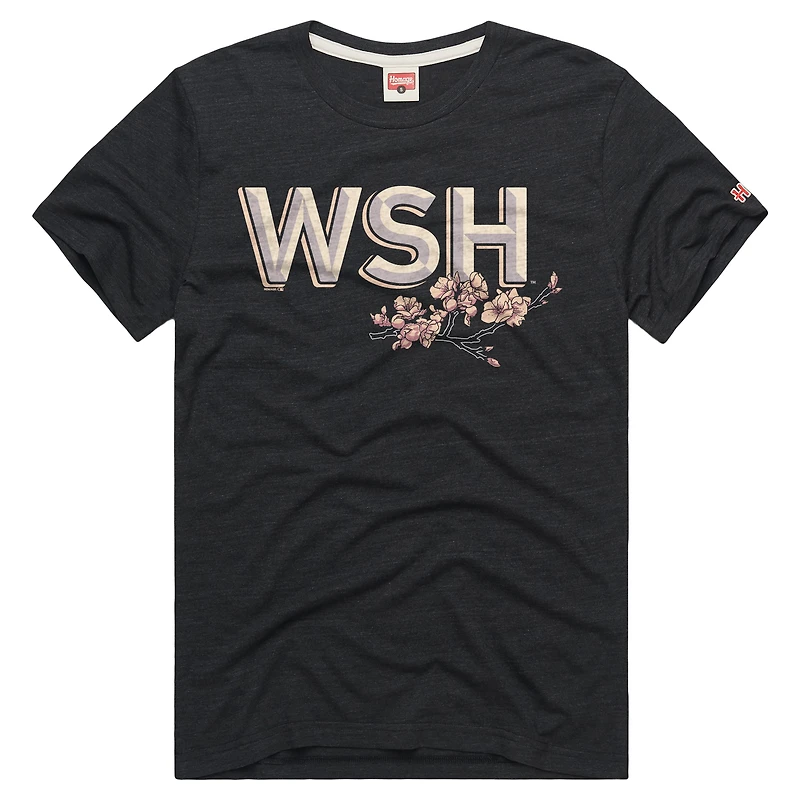 Men's Homage Charcoal Washington Nationals Tri-Blend Hyperlocal T-Shirt
