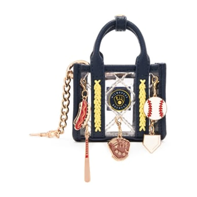 Montana West Milwaukee Brewers Clear Bag Charm