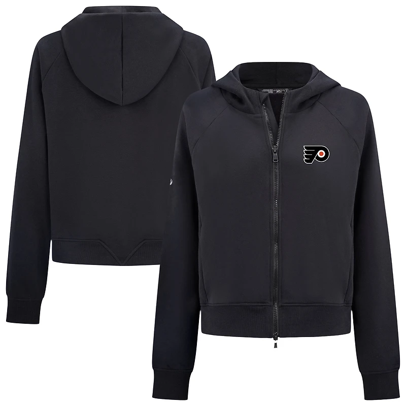 Women's Levelwear Black Philadelphia Flyers Judd Raglan Full-Zip Hoodie