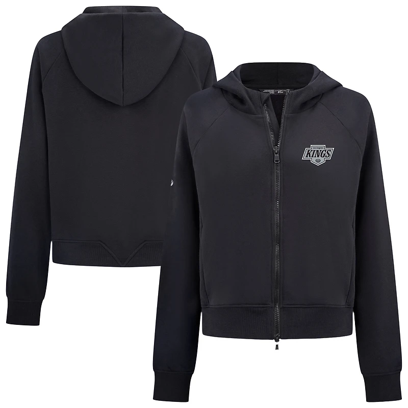 Women's Levelwear Black Los Angeles Kings Judd Raglan Full-Zip Hoodie