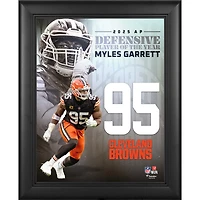 Myles Garrett Cleveland Browns Framed 13" x 16" 2025 NFL Defensive Player of the Year Collage