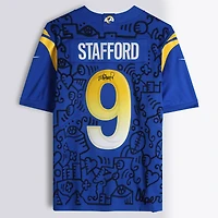 Matthew Stafford Los Angeles Rams Autographed Royal Nike Limited Jersey - Art by Alex Alpert - Limited Edition #1/1