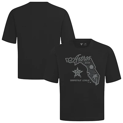 Men's Levelwear Black Houston Astros Sunrise Luxe Signature Knit T-Shirt