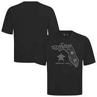 Men's Levelwear Black Houston Astros Sunrise Luxe Signature Knit T-Shirt