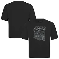 Men's Levelwear Black Athletics Sunrise Luxe Signature Knit T-Shirt