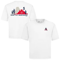 Men's Levelwear White Seattle Mariners Panoramic Luxe Signature Knit T-Shirt