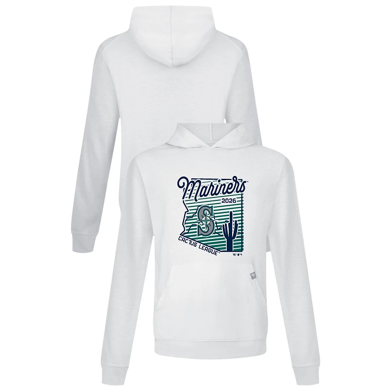 Men's Levelwear White Seattle Mariners Sunrise Relay Hoodie