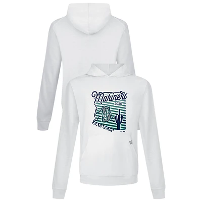 Men's Levelwear White Seattle Mariners Sunrise Relay Hoodie