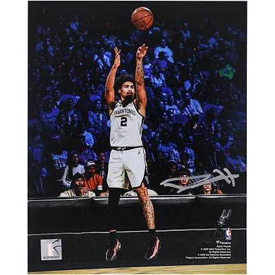Dylan Harper San Antonio Spurs Autographed 8" x 10" Shooting Photograph