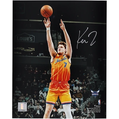 Kon Knueppel Charlotte Hornets Autographed 8" x 10" Shooting Photograph