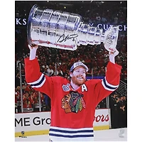 Duncan Keith Chicago Blackhawks Autographed 16" x 20" 2015 Stanley Cup Champions Raising Cup Photograph