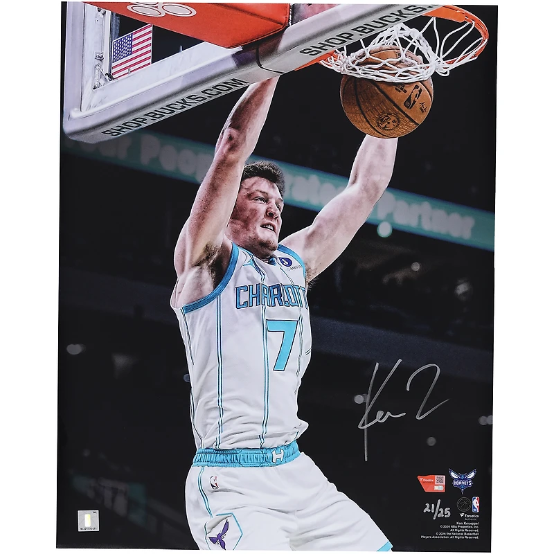 Kon Knueppel Charlotte Hornets Autographed 16" x 20" Unleashed Photograph - Limited Edition of 25