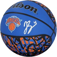 Jalen Brunson New York Knicks Autographed Wilson Graffiti Basketball