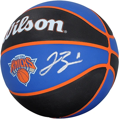 Jalen Brunson New York Knicks Autographed Wilson Tribute Basketball