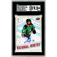 Sarah Fillier New York Sirens Autographed 2025 Upper Deck The National VIP National Worthy #NWA-SF #45/55 SGC Authenticated 9.5/10 Card