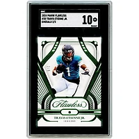 Travis Etienne Jr Jacksonville Jaguars 2024 Panini Flawless Emerald Gem #30 #2/5 SGC Authenticated 10 Card
