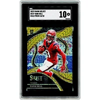 Tank Dell Houston Texans 2023 Panini Select Gold Prizm #219 #10/10 SGC Authenticated 10 Rookie Card
