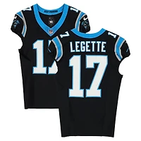 Xavier Legette Carolina Panthers Game-Used #17 Black Nike Jersey vs. Seattle Seahawks on December 28, 2025