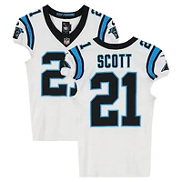 Nick Scott Carolina Panthers Game-Used #21 White Nike Jersey vs. Tampa Bay Buccaneers on January 3, 2026