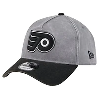 Men's New Era Gray/Black Philadelphia Flyers Storm A-Frame 9FORTY Adjustable Hat