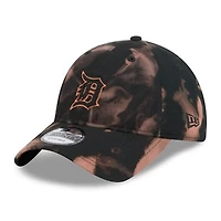 Men's New Era  Black Detroit Tigers Bleach Wash 9TWENTY Adjustable Hat