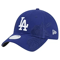 Women's New Era Royal Los Angeles Dodgers Roses 9TWENTY Adjustable Hat