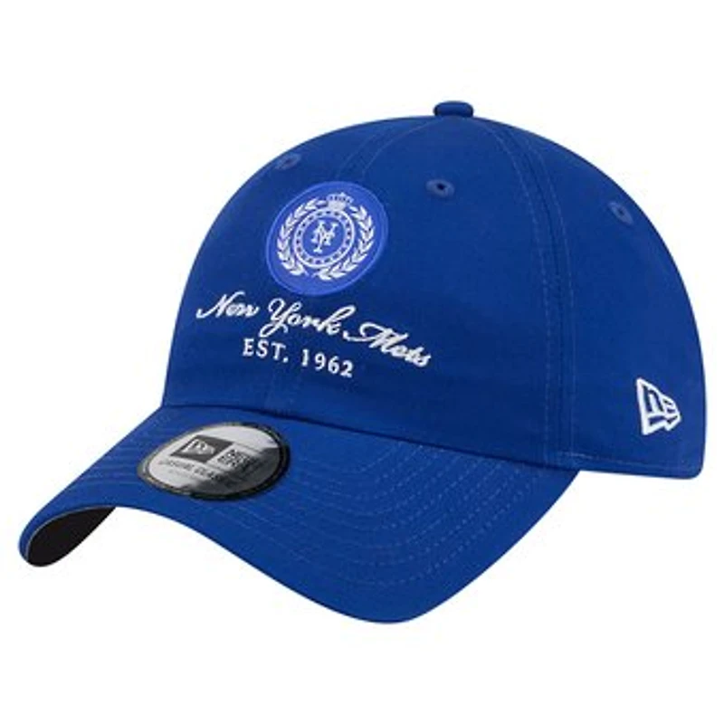 Women's New Era Royal New York Mets Script Patch Casual Classic Adjustable Hat