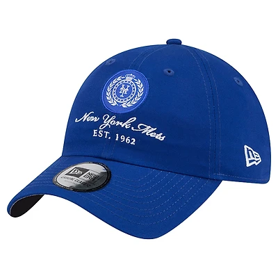 Women's New Era Royal New York Mets Script Patch Casual Classic Adjustable Hat