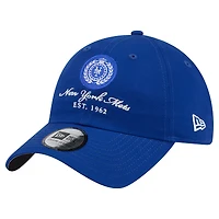 Women's New Era Royal New York Mets Script Patch Casual Classic Adjustable Hat