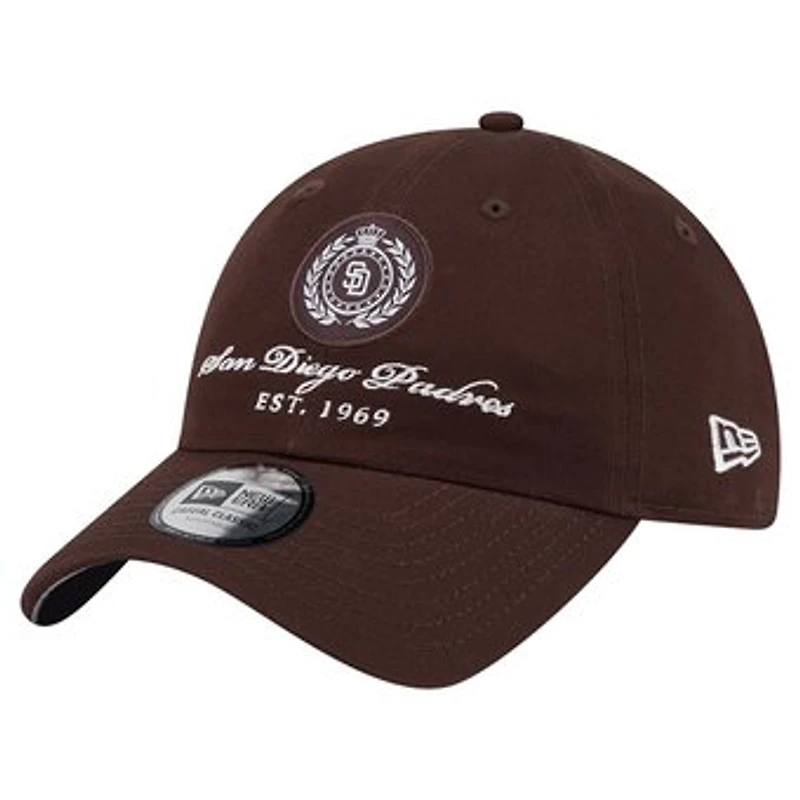Women's New Era Brown San Diego Padres Script Patch Casual Classic Adjustable Hat
