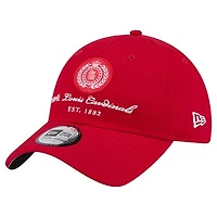 Women's New Era Red St. Louis Cardinals Script Patch Casual Classic Adjustable Hat