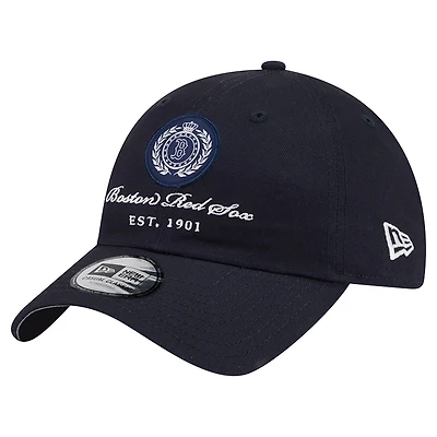 Women's New Era Navy Boston Red Sox Script Patch Casual Classic Adjustable Hat