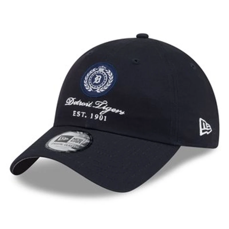 Women's New Era Navy Detroit Tigers Script Patch Casual Classic Adjustable Hat